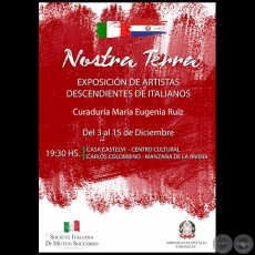 Nostra Terra - Exposición de Artistas Descendientes de Italianos - 3 al 15 de Diciembre de 2018